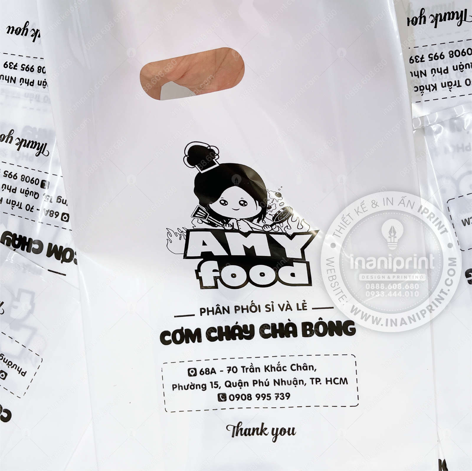 Mẫu Túi Nilon Shop Cơm Cháy, Bao Nhựa Shop Cơm Cháy, Túi Nhựa Shop Cơm Cháy, Bao Nilon Shop Cơm Cháy Đẹp Giá rẻ - Image 4
