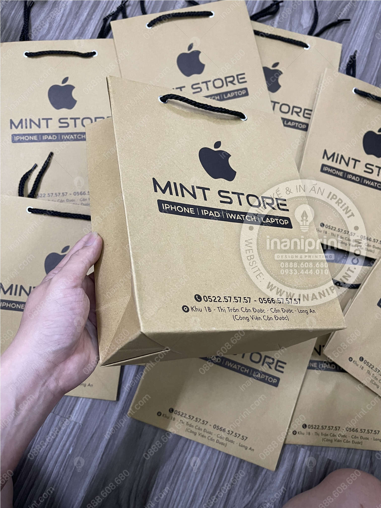 Mẫu Túi Giấy Kraft Đựng Điện Thoại, Túi Giấy Kraft Mobile Shop, Túi Xách Giấy Kraft Mobile Shop, Túi Giấy Kraft Quảng Cáo Mobile Shop Đẹp Giá Rẻ - Ảnh 2