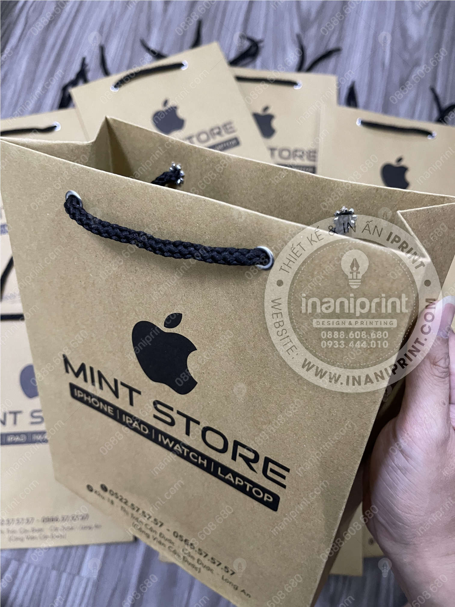 Mẫu Túi Giấy Kraft Đựng Điện Thoại, Túi Giấy Kraft Mobile Shop, Túi Xách Giấy Kraft Mobile Shop, Túi Giấy Kraft Quảng Cáo Mobile Shop Đẹp Giá Rẻ - Ảnh 4