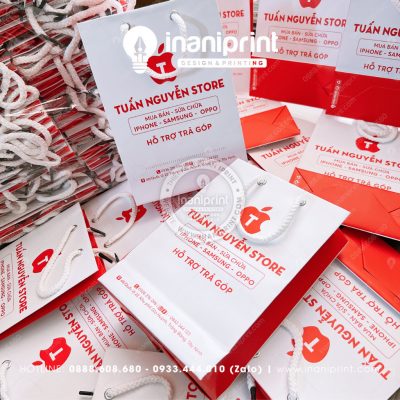 Mẫu Túi Giấy Mobile Shop, Túi Xách Giấy Mobile Shop, Túi Giấy Quảng Cáo Mobile Shop Đẹp Giá Rẻ