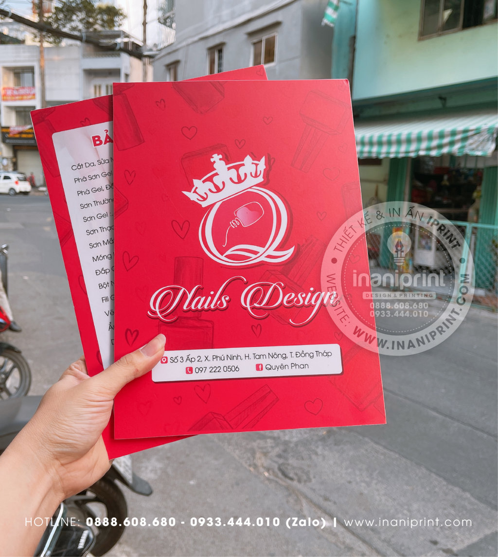 Mẫu Menu Fomex Tiệm Nails, Bảng Giá Fomex Tiệm Nails, Thực Đơn Fomex Tiệm Nails Đẹp Giá Rẻ