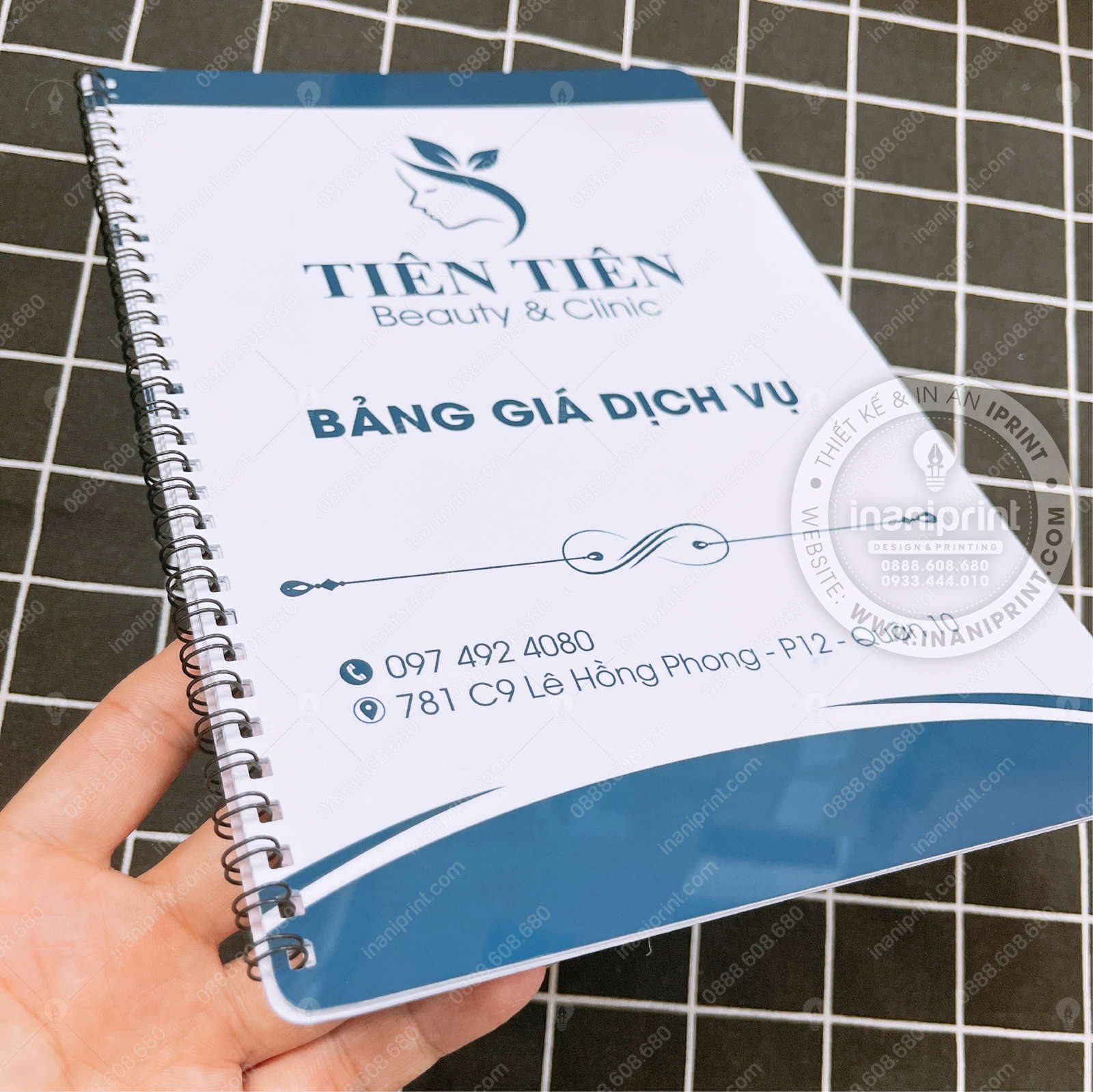 Mẫu Menu Nhựa Tiệm Spa, Bảng Giá Nhựa Tiệm Spa, Thực Đơn Nhựa Tiệm Spa Đẹp Giá Rẻ - Image 2