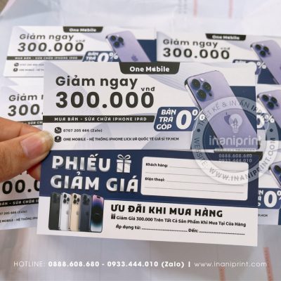 Mẫu Thẻ Giảm Giá Shop Điện Thoại, Phiếu Giảm Giá Shop Điện Thoại, Voucher Giảm Giá Shop Điện Thoại Đẹp Giá Rẻ