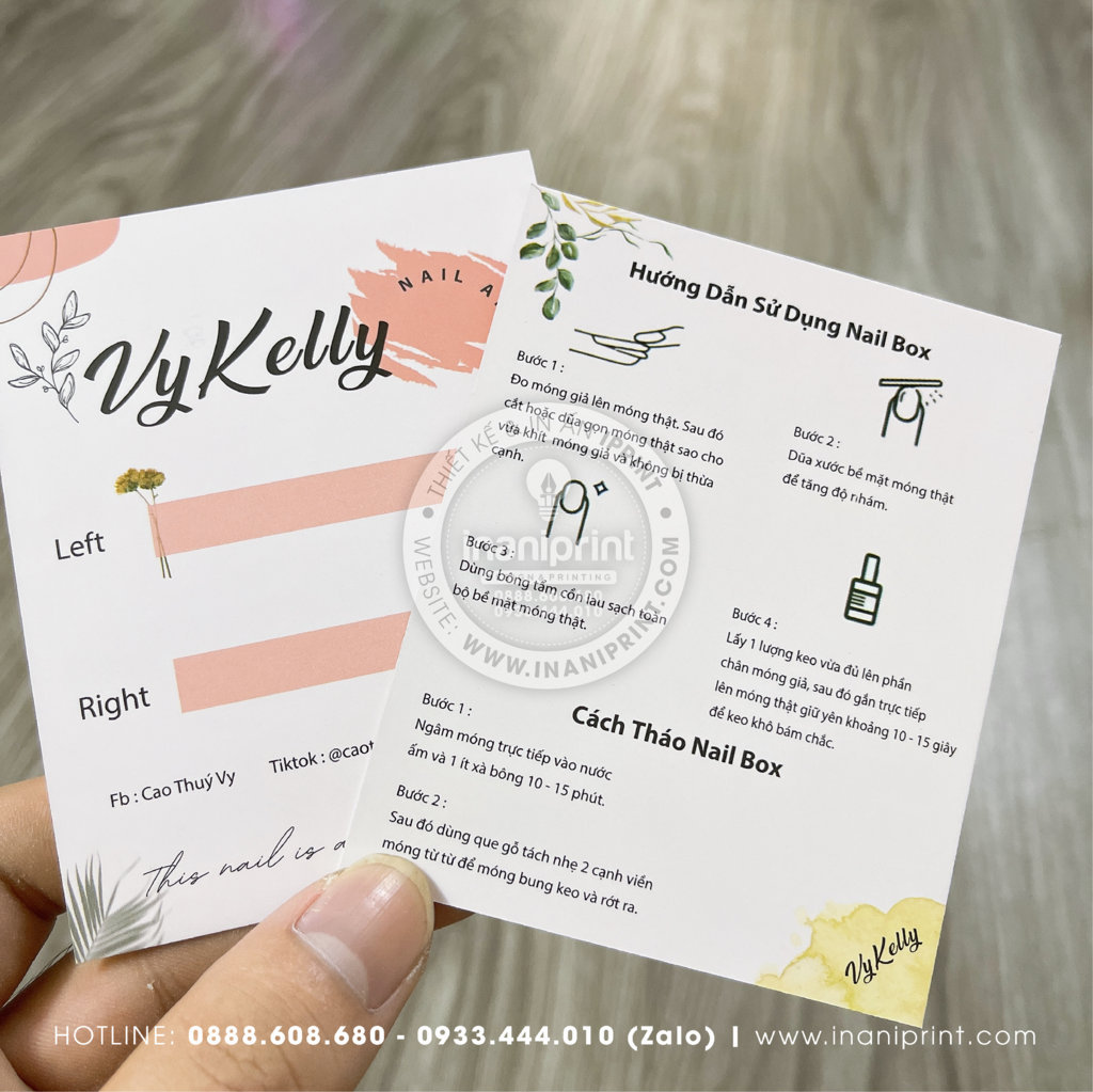Mẫu Nails Box, Card Gắn Móng Tay Giả, Giấy Gắn Móng Tay Giả Đẹp Giá Rẻ