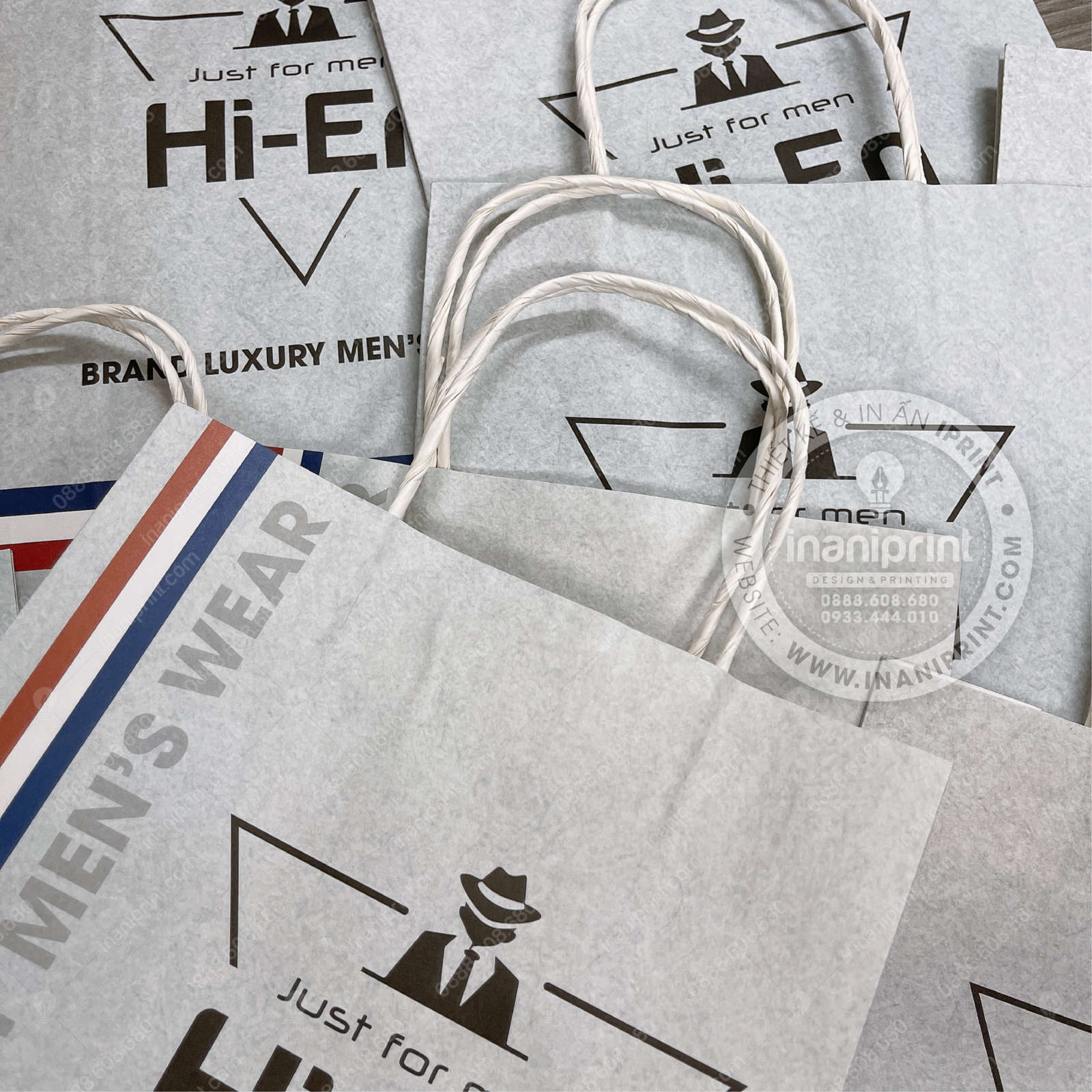 Mẫu Túi Giấy Shop Thời Trang Nam, Túi Giấy Shop Thời Trang Nam, Túi Xách Giấy Shop Thời Trang Nam, Túi Giấy Quảng Cáo Shop Thời Trang Nam Đẹp Giá Rẻ - Image 2