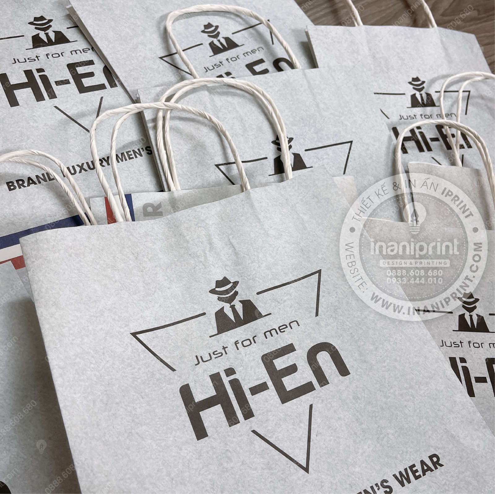 Mẫu Túi Giấy Shop Thời Trang Nam, Túi Giấy Shop Thời Trang Nam, Túi Xách Giấy Shop Thời Trang Nam, Túi Giấy Quảng Cáo Shop Thời Trang Nam Đẹp Giá Rẻ - Image 3