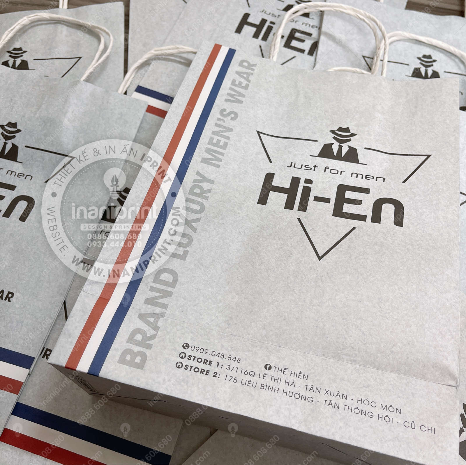 Mẫu Túi Giấy Shop Thời Trang Nam, Túi Giấy Shop Thời Trang Nam, Túi Xách Giấy Shop Thời Trang Nam, Túi Giấy Quảng Cáo Shop Thời Trang Nam Đẹp Giá Rẻ - Image 4
