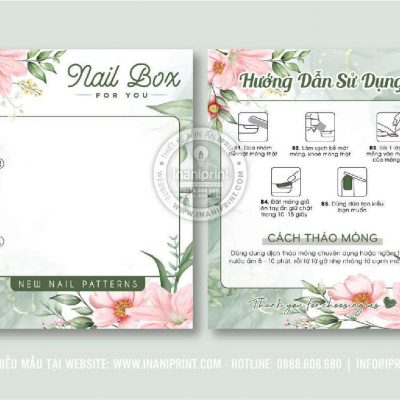 Mẫu Nails Box, Card Gắn Móng Tay Giả, Giấy Gắn Móng Tay Giả Đẹp Giá Rẻ