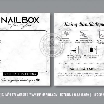 Mẫu Nails Box, Card Gắn Móng Tay Giả, Giấy Gắn Móng Tay Giả Đẹp Giá Rẻ