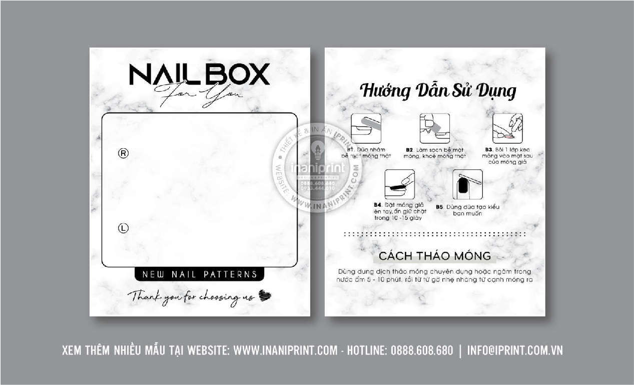 Mẫu Nails Box, Card Gắn Móng Tay Giả, Giấy Gắn Móng Tay Giả Đẹp Giá Rẻ