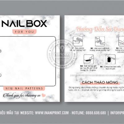 Mẫu Nails Box, Card Gắn Móng Tay Giả, Giấy Gắn Móng Tay Giả Đẹp Giá Rẻ