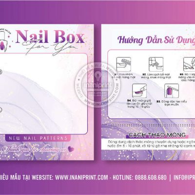 Mẫu Nails Box, Card Gắn Móng Tay Giả, Giấy Gắn Móng Tay Giả Đẹp Giá Rẻ