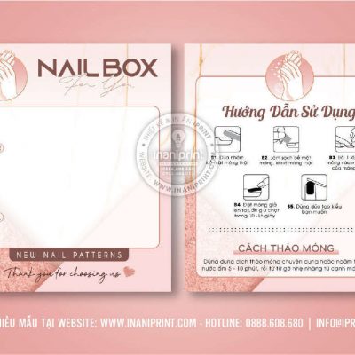 Mẫu Nails Box, Card Gắn Móng Tay Giả, Giấy Gắn Móng Tay Giả Đẹp Giá Rẻ
