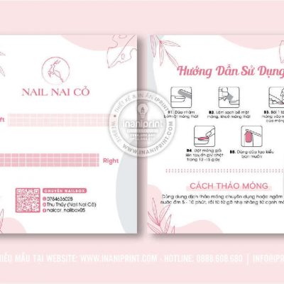 Mẫu Nails Box, Card Gắn Móng Tay Giả, Giấy Gắn Móng Tay Giả Đẹp Giá Rẻ
