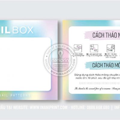 Mẫu Nails Box, Card Gắn Móng Tay Giả, Giấy Gắn Móng Tay Giả Đẹp Giá Rẻ