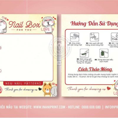 Mẫu Nails Box, Card Gắn Móng Tay Giả, Giấy Gắn Móng Tay Giả Đẹp Giá Rẻ
