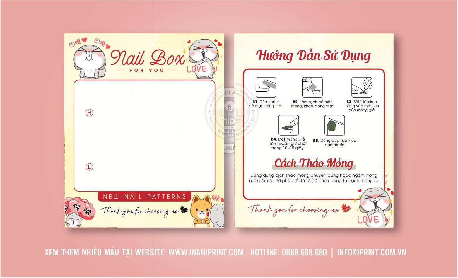 Mẫu Nails Box, Card Gắn Móng Tay Giả, Giấy Gắn Móng Tay Giả Đẹp Giá Rẻ