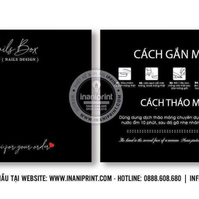 Mẫu Nails Box, Card Gắn Móng Tay Giả, Giấy Gắn Móng Tay Giả Đẹp Giá Rẻ