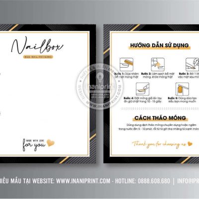 Mẫu Nails Box, Card Gắn Móng Tay Giả, Giấy Gắn Móng Tay Giả Đẹp Giá Rẻ