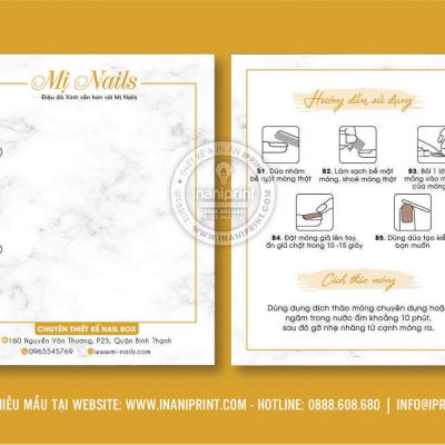 Mẫu Nails Box, Card Gắn Móng Tay Giả, Giấy Gắn Móng Tay Giả Đẹp Giá Rẻ