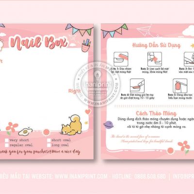 Mẫu Nails Box, Card Gắn Móng Tay Giả, Giấy Gắn Móng Tay Giả Đẹp Giá Rẻ