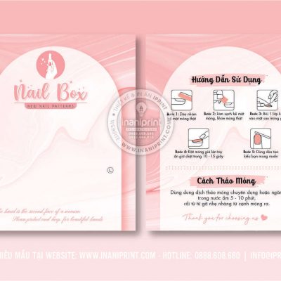 Mẫu Nails Box, Card Gắn Móng Tay Giả, Giấy Gắn Móng Tay Giả Đẹp Giá Rẻ