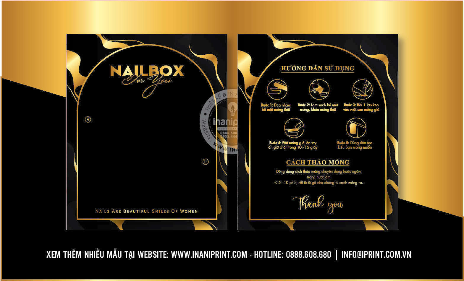 Mẫu Nails Box, Card Gắn Móng Tay Giả, Giấy Gắn Móng Tay Giả Đẹp Giá Rẻ