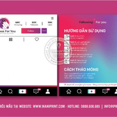 Mẫu Nails Box In Instagram, Card Gắn Móng Tay Giả Instagram, Giấy Gắn Móng Tay Giả Instagram Đẹp Giá Rẻ