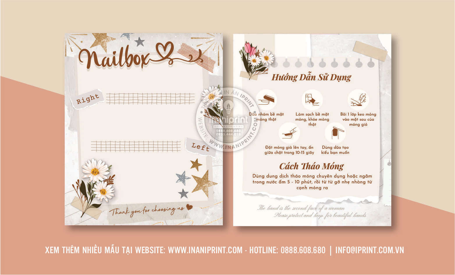 Mẫu Nails Box, Card Gắn Móng Tay Giả, Giấy Gắn Móng Tay Giả Đẹp Giá Rẻ