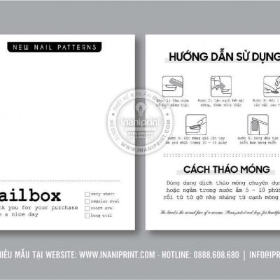 Mẫu Nails Box, Card Gắn Móng Tay Giả, Giấy Gắn Móng Tay Giả Đẹp Giá Rẻ