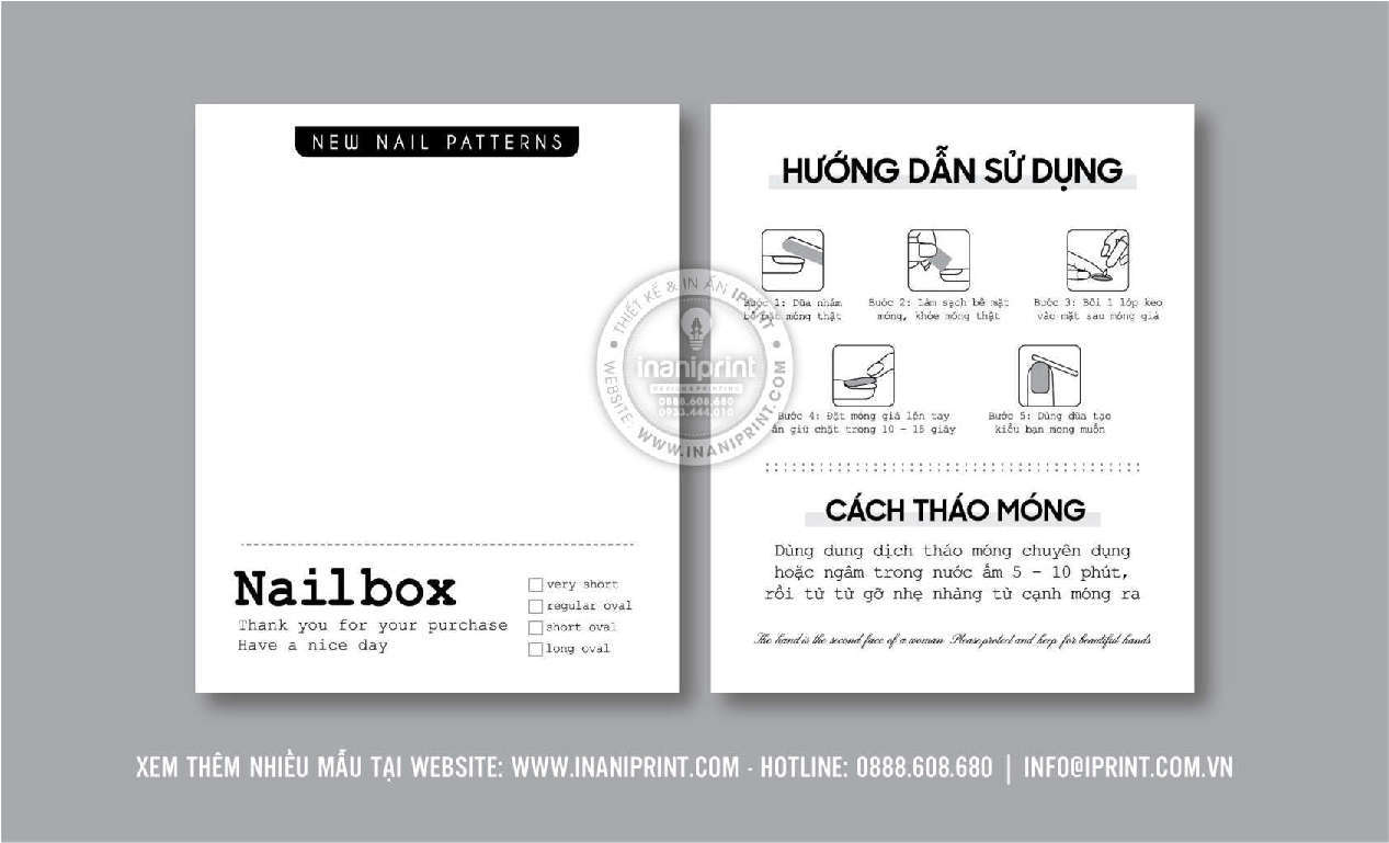 Mẫu Nails Box, Card Gắn Móng Tay Giả, Giấy Gắn Móng Tay Giả Đẹp Giá Rẻ