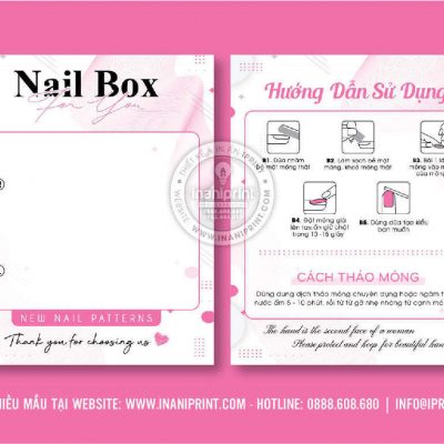 Mẫu Nails Box, Card Gắn Móng Tay Giả, Giấy Gắn Móng Tay Giả Đẹp Giá Rẻ