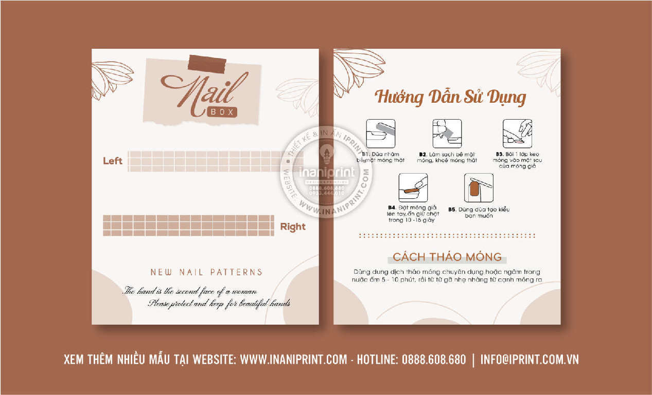 Mẫu Nails Box, Card Gắn Móng Tay Giả, Giấy Gắn Móng Tay Giả Đẹp Giá Rẻ