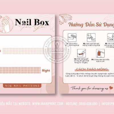 Mẫu Nails Box, Card Gắn Móng Tay Giả, Giấy Gắn Móng Tay Giả Đẹp Giá Rẻ