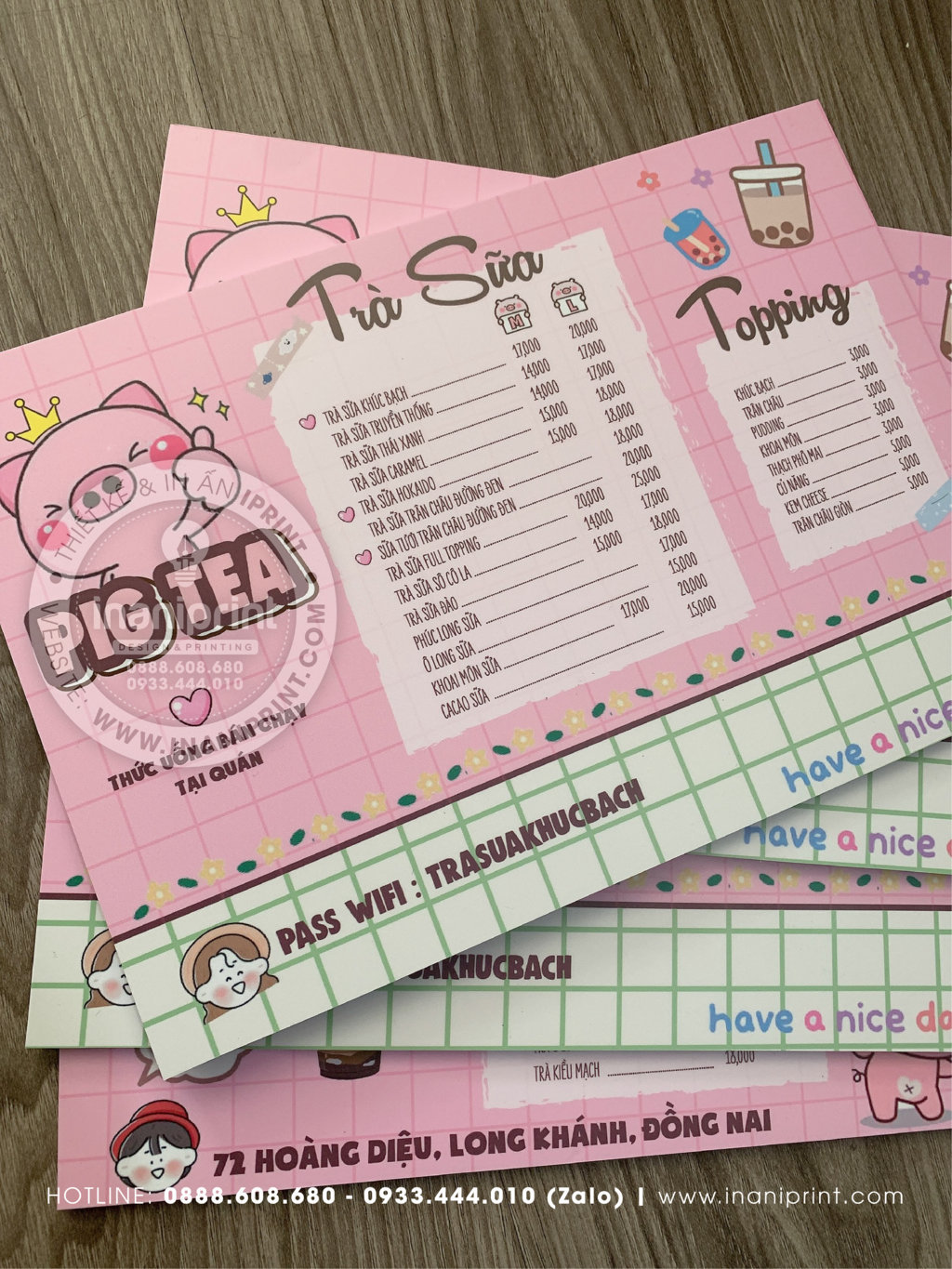 Mẫu Menu Fomex Quán Trà Sữa, Bảng Giá Fomex Quán Trà Sữa, Thực Đơn Fomex Quán Trà Sữa Đẹp Giá Rẻ