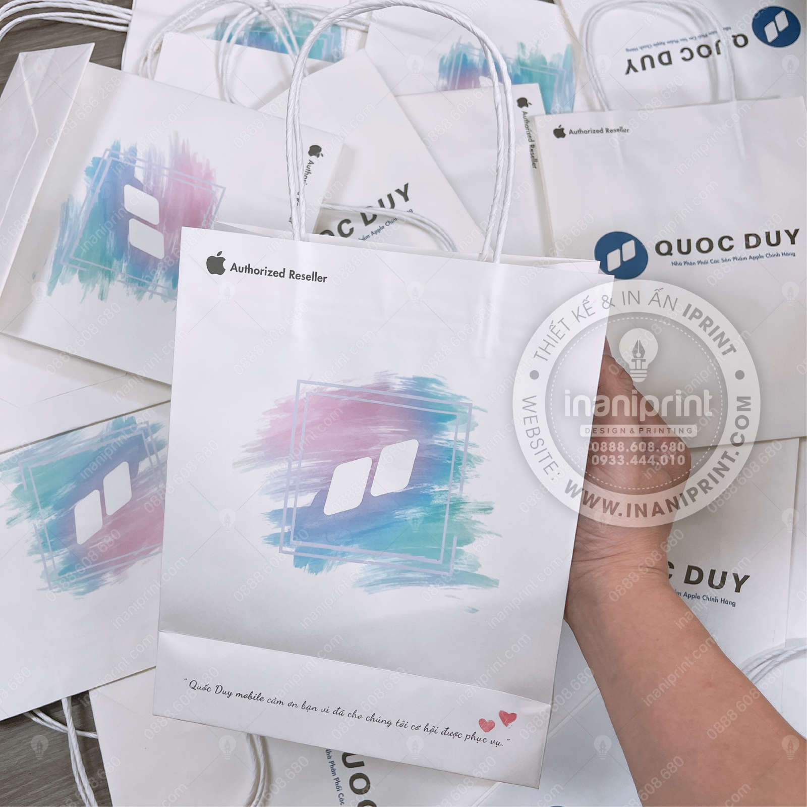 Mẫu Túi Giấy Mobile Shop, Túi Xách Giấy Mobile Shop, Túi Giấy Quảng Cáo Mobile Shop Đẹp Giá Rẻ - Ảnh 2