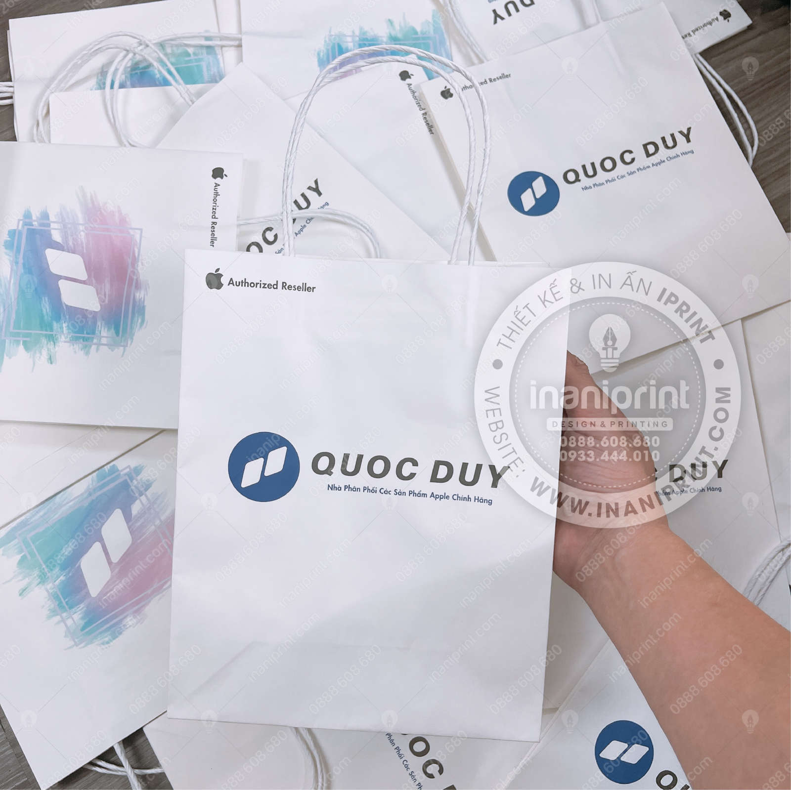 Mẫu Túi Giấy Mobile Shop, Túi Xách Giấy Mobile Shop, Túi Giấy Quảng Cáo Mobile Shop Đẹp Giá Rẻ - Ảnh 3
