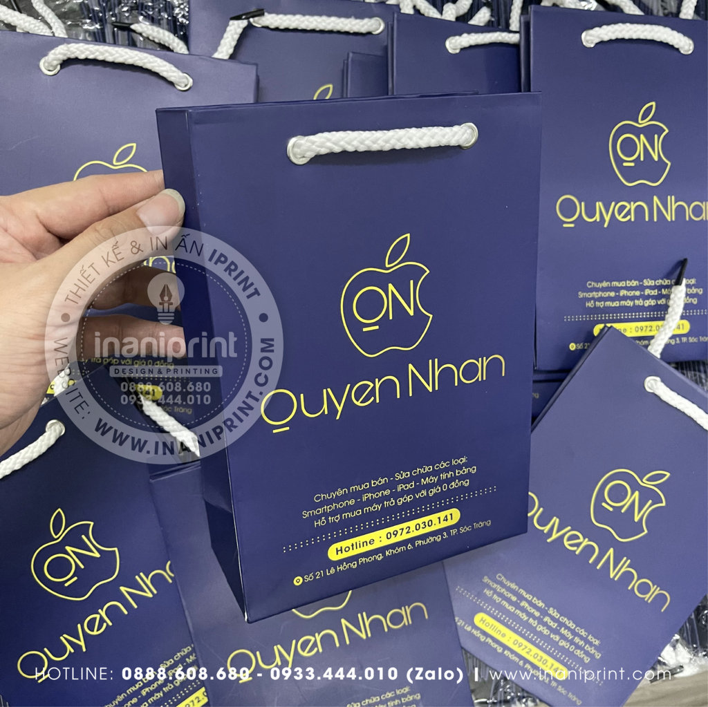 Mẫu Túi Giấy Mobile Shop, Túi Xách Giấy Mobile Shop, Túi Giấy Quảng Cáo Mobile Shop Đẹp Giá Rẻ