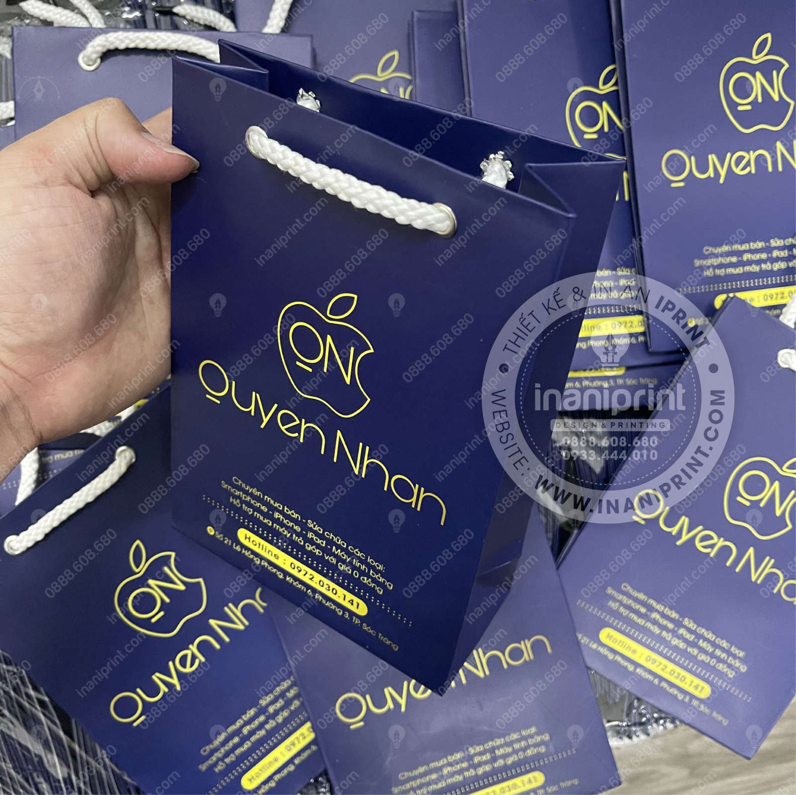 Mẫu Túi Giấy Mobile Shop, Túi Xách Giấy Mobile Shop, Túi Giấy Quảng Cáo Mobile Shop Đẹp Giá Rẻ - Image 3