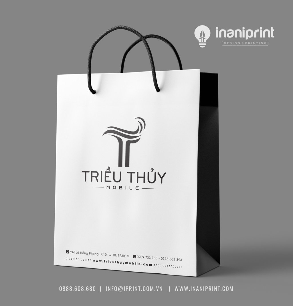 Mẫu Túi Giấy Đựng Điện Thoại, Túi Giấy Mobile Shop, Túi Xách Giấy Mobile Shop, Túi Giấy Quảng Cáo Mobile Shop Đẹp Giá Rẻ