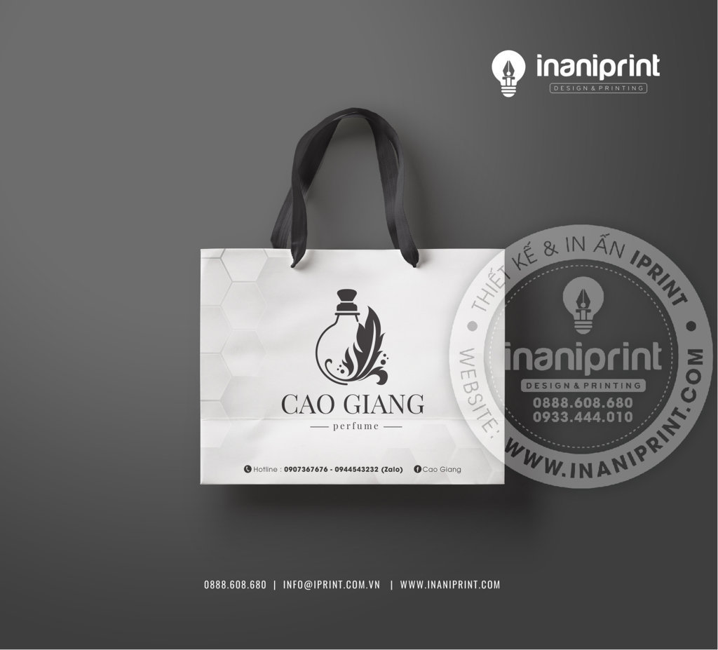 Mẫu Túi Giấy Shop Nước Hoa, Túi Giấy Đựng Nước Hoa, Túi Giấy Quảng Cáo Shop Nước Hoa Đẹp Giá Rẻ