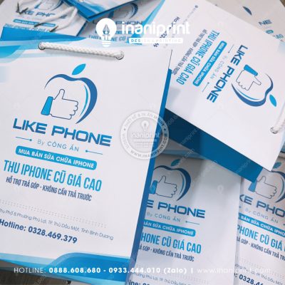 Mẫu Túi Giấy Mobile Shop, Túi Xách Giấy Mobile Shop, Túi Giấy Quảng Cáo Mobile Shop Đẹp Giá Rẻ