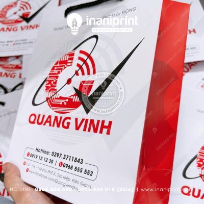 Mẫu Túi Giấy Mobile Shop, Túi Xách Giấy Mobile Shop, Túi Giấy Quảng Cáo Mobile Shop Đẹp Giá Rẻ