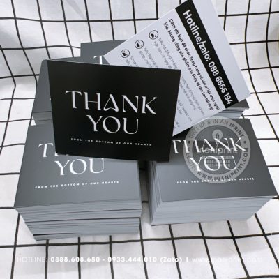 Mẫu Card cám ơn, Thiệp cám ơn, Danh Thiếp cám ơn đẹp giá rẻ