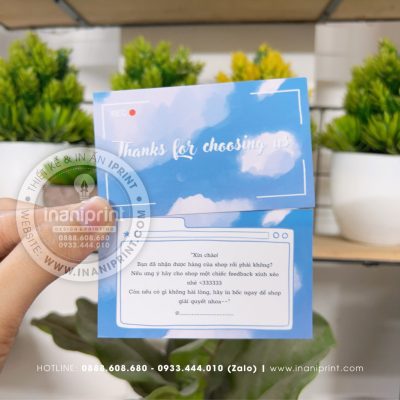 Mẫu Card cám ơn, Thiệp cám ơn, Danh Thiếp cám ơn đẹp giá rẻ