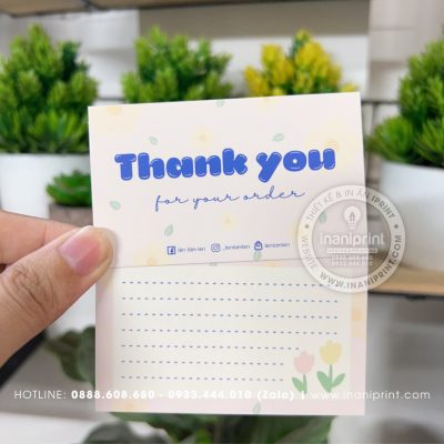 Mẫu Card cám ơn, Thiệp cám ơn, Danh Thiếp cám ơn đẹp giá rẻ
