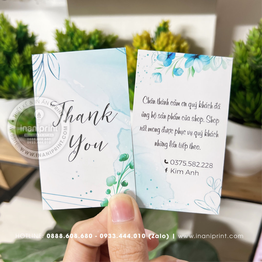 Mẫu Card cám ơn Kim Anh, Thiệp cám ơn Kim Anh, Danh Thiếp cám ơn Kim Anh đẹp giá rẻ
