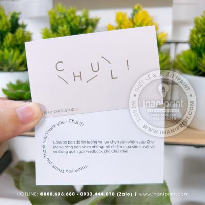 Mẫu Card cám ơn Chul !, Thiệp cám ơn Chul !, Danh Thiếp cám ơn Chul ! đẹp giá rẻ