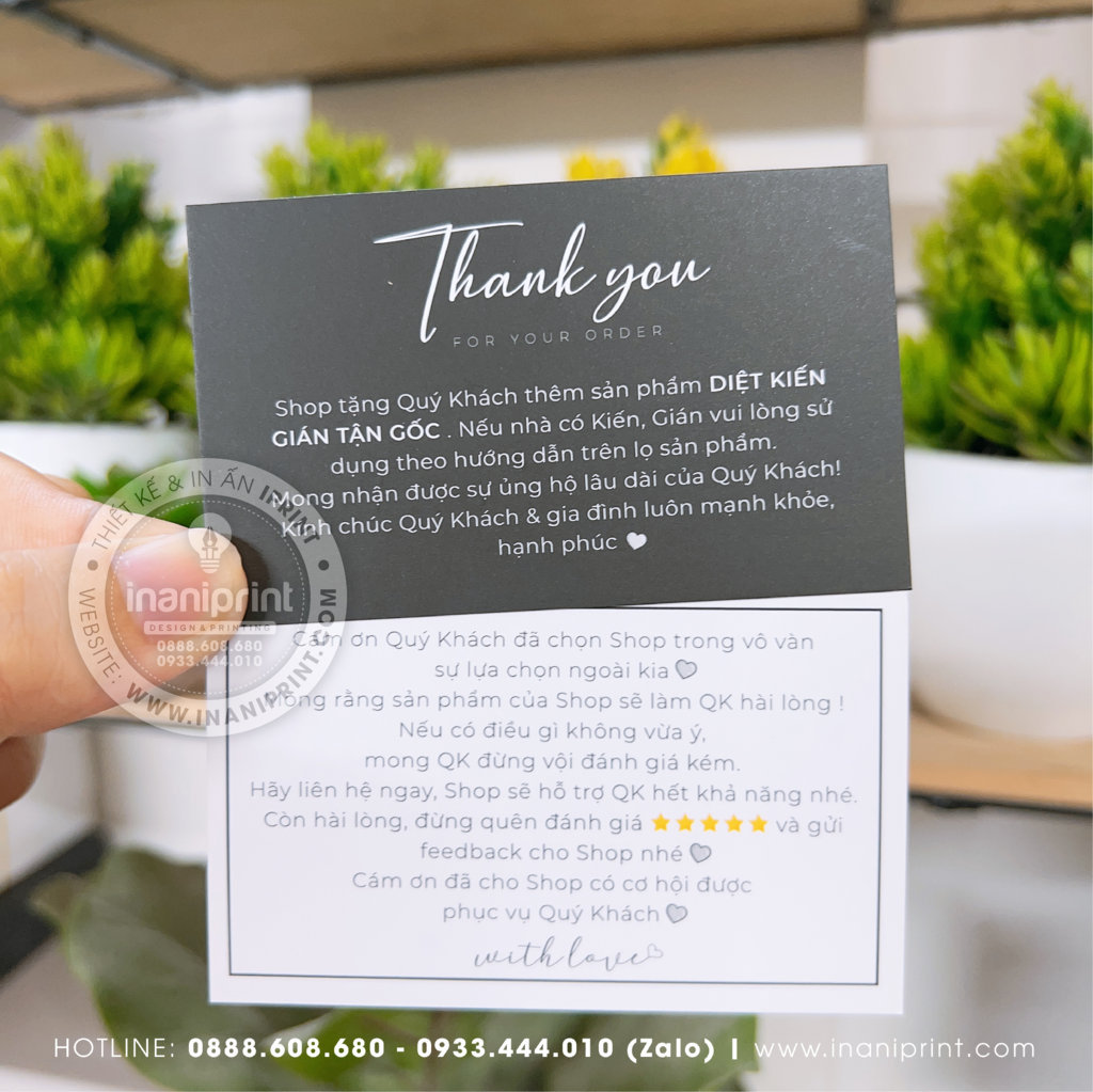 Mẫu Card cám ơn Shop Diệt Côn Trùng, Thiệp cám ơn Shop Diệt Côn Trùng, Danh Thiếp Shop Diệt Côn Trùng đẹp giá rẻ