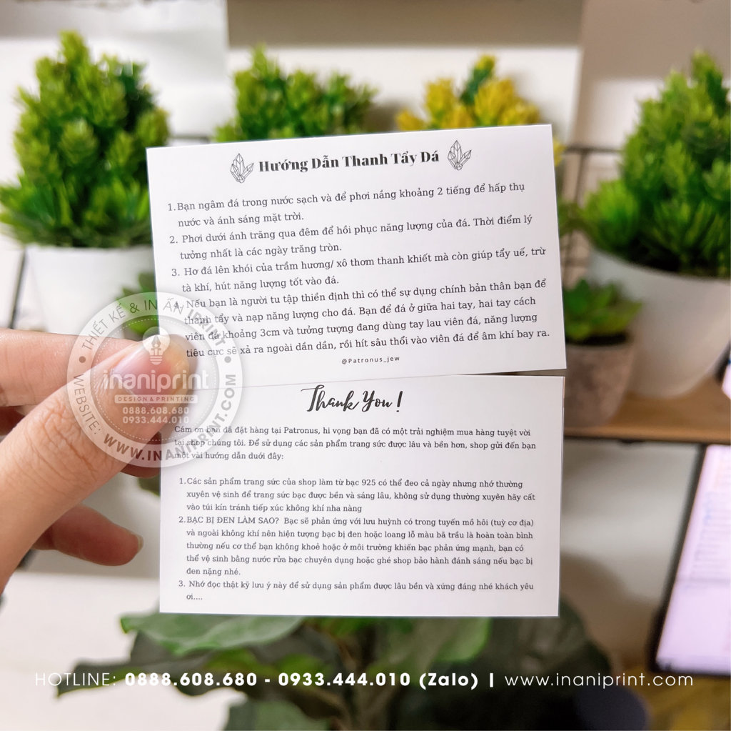 Mẫu Card cám ơn Patronus, Thiệp cám ơn Patronus, Danh Thiếp cám ơn Patronous đẹp giá rẻ